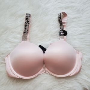 Victoria's Secret baby pink very sexy bombshell add 2 cups push up bra 34C NWT